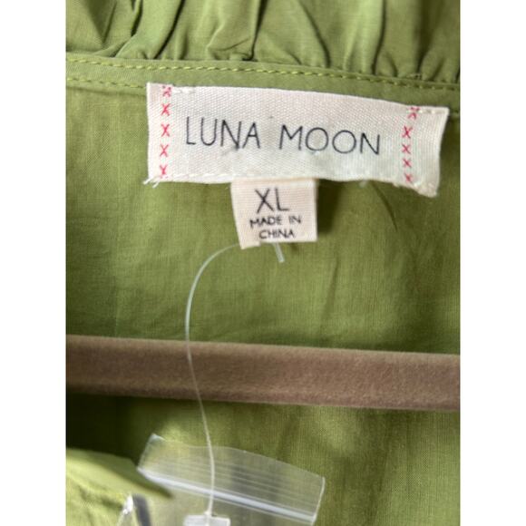 NWT 2 Piece Pants Set Wide Leg  Embroidered Accents cy Luna Moon Sz XL - Picture 8 of 16